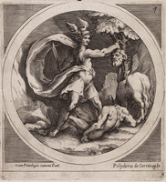 KG 00197
<br/>
Mercurius met het hoofd van Argus
<br/>
<em>Alberti, Cherubino (1553 - 1615)</em>